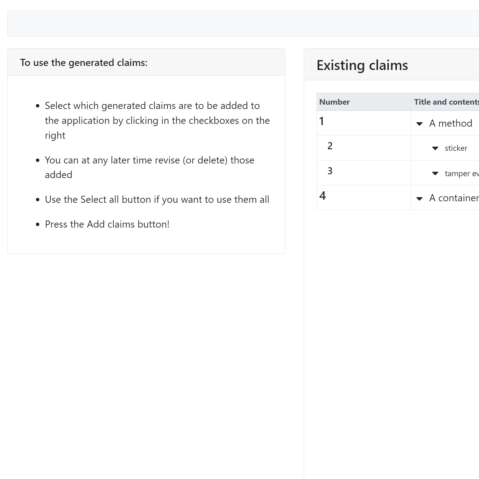 Claim Generator